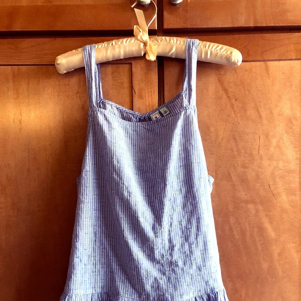 Light blue strappy baby doll tank